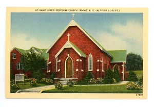 Postal a color de la Iglesia Episcopal de San Lucas, Boone, Carolina del Norte (altitud 3.333 pies)  - Imagen 1 de 2