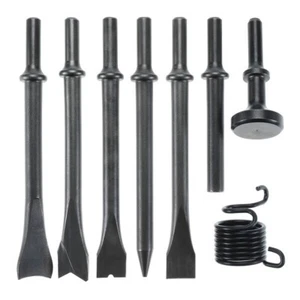 Cinceles neumáticos de martillo neumático para suavizar vástago de 0,401"" 7 piezas y un resorte - Imagen 1 de 9
