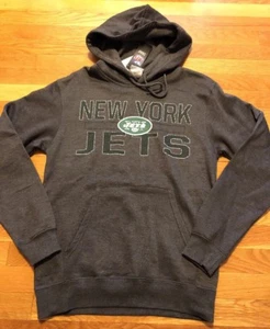New York Jets Hoodie Mens Small Nwt Gray Majestic - Picture 1 of 5