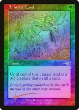 Animate Land FOIL Nemesis NM Green Uncommon MAGIC THE GATHERING CARD ABUGames