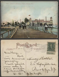 No: 132522 - USA (1909) - POSTCARD - BRIDGEPORT - ENTRANCE/STEEPLECHASE ISLAND!! - Picture 1 of 1