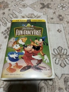 Fun and Fancy Free (VHS, 1997) Walt Disney Masterpiece 50th Anniversary W1 - Bild 1 von 2