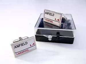 Liverpool Stadion Straße Abzeichen Street Herren Manschettenknöpfe Geschenk - Bild 1 von 1
