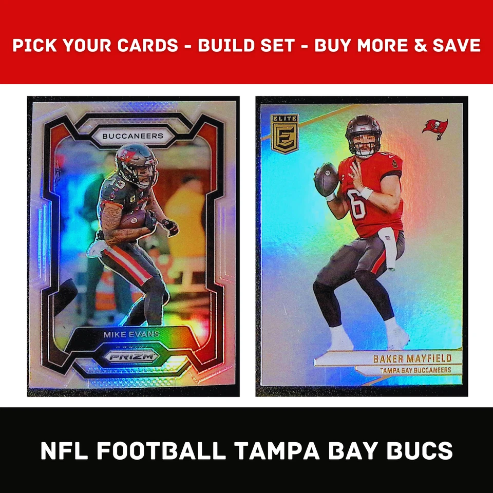 TAMPA BAY BUCCANEERS Football Cards PYC Build Set Buy More Save Updated 4-30-25 - Image 1 of 1