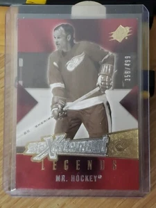 Gordie Howe" Mr Hockey" SpXcitement Legends 2005 UpperDeck #XL-GH 356/499 - Picture 1 of 3