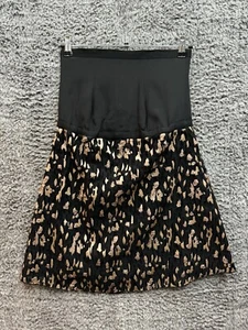 Raey Jaguar-embroidered Silk Skirt Size 10UK NEW WITH DEFECTS - Picture 1 of 10