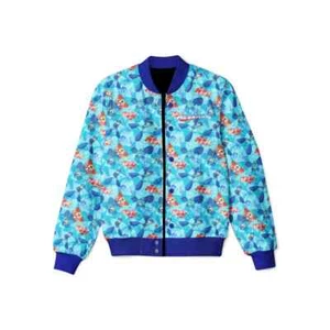 NERDS Capcom Licensed Mega Man Pattern All Over Light Weight Jacket *Large* - Picture 1 of 2