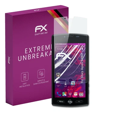 atFoliX Glass Protector for Sharp Aquos SH80F 9H Hybrid-Glass - Image 1 of 4