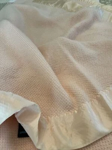 "Manta acrílica gruesa vintage Fieldcrest Touch Of Class borde de nailon completa 78""x 86""" - Imagen 1 de 5