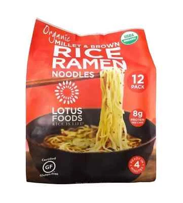 Lotus Foods Gourmet Organic MIllet and Brown Rice Ramen Noodles 12 Pack  - Image 1 of 2