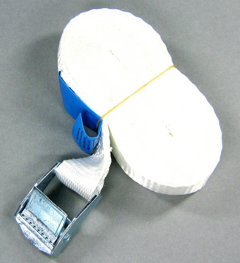 Spanngurt weiß LC125daN Zurrgurt Klemmschloss Spanngurte Zurrgurte Gurt (S01) - Bild 1 von 1