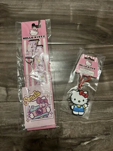 Sanrio Hello Kitty Schlüsselanhänger und Schlüsselband Ausweishalter Set süß Geschenk - Bild 1 von 5
