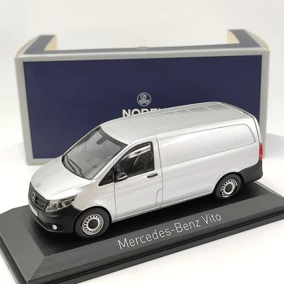 NOREV 1:43 Benz Vito Silver Alloy Car Model with Minor Flaws - Image 1 of 4