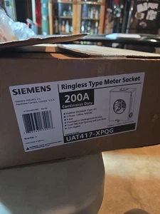 Siemens 200 Amp 4 Jaw Horn-Bypass Ringless Overhead/Underground Fed Meter Socket - Picture 1 of 2