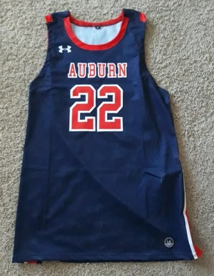 Camiseta de basquete masculina Auburn University grande Under Armour costurada número/logotipo - Imagem 1 de 4