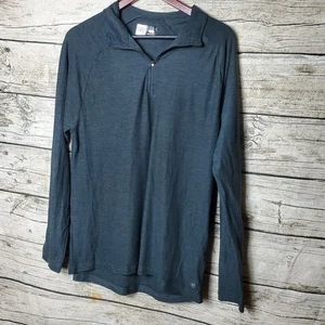 Top grigio mezza zip Leg3nd Breathe taglia large nuovo con etichetta - Foto 1 di 9