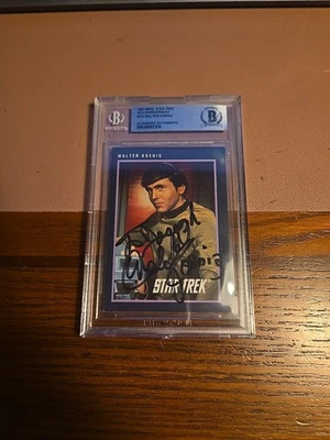 1991 Impel Star Trek Walter Koenig Chekov #275 BAS Beckett BGS Encased Auto - Image 1 of 4