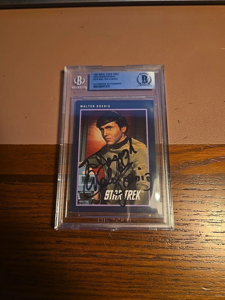 Impel Star Trek 1991 Walter Koenig Chekov #275 Bas Beckett BGS cubierta automática Foto 1 de 4