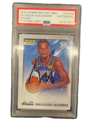 Firmado 2024 Panini Instant NBA - Studio Shai Gilgeous-Alexander #STU10 Foto 1 de 2