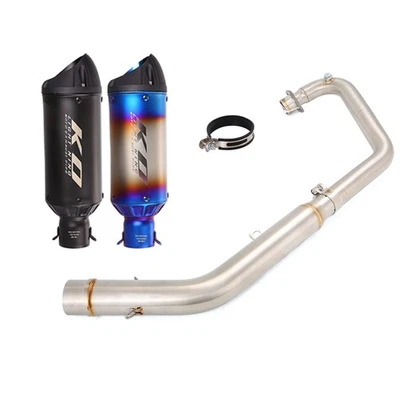 Sistema de silenciadores de cabezal de tubo de escape de enlace delantero para Lifan KPT200 KPM200 2021-2025 Foto 1 de 4