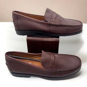 Zapatos Mocasines Covington Para Hombre Cuero Guijarro Marrón Penny Talla 13 Nuevos Sin Caja - Imagen 1 de 22