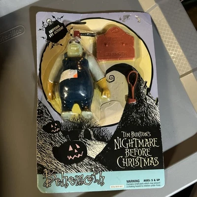 Figura de acción Hasbro Nightmare Before Christmas Behemoth 1993 vintage + ojos cambiantes Foto 1 de 4