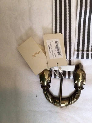 maje Women Ceinture En Suede Belt,black,40’ Long,NWT,orig $150 — 第 1/4 张图片