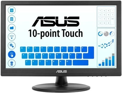 ASUS VT168HR 15.6" Full HD 1366X768 HDMI Back-lit LED Monitor, Black  - Image 1 of 4