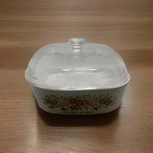 Vintage 1970 Corning Ware 4qt "Spice of Life" Casserole Dish w/ Lid 431 - Picture 1 of 12