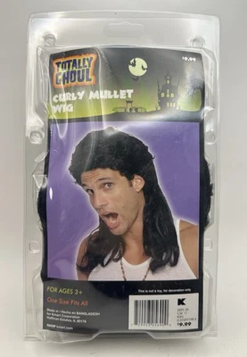 Totally Ghoul Curly Mullet Wig Halloween Dress Up K-Mart - Image 1 of 4