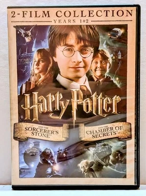 HARRY POTTER 2-FILM COLLECTION YEARS 1 & 2 DVD MOVIE *BUY 2 GET 1 FREE* - Image 1 of 2