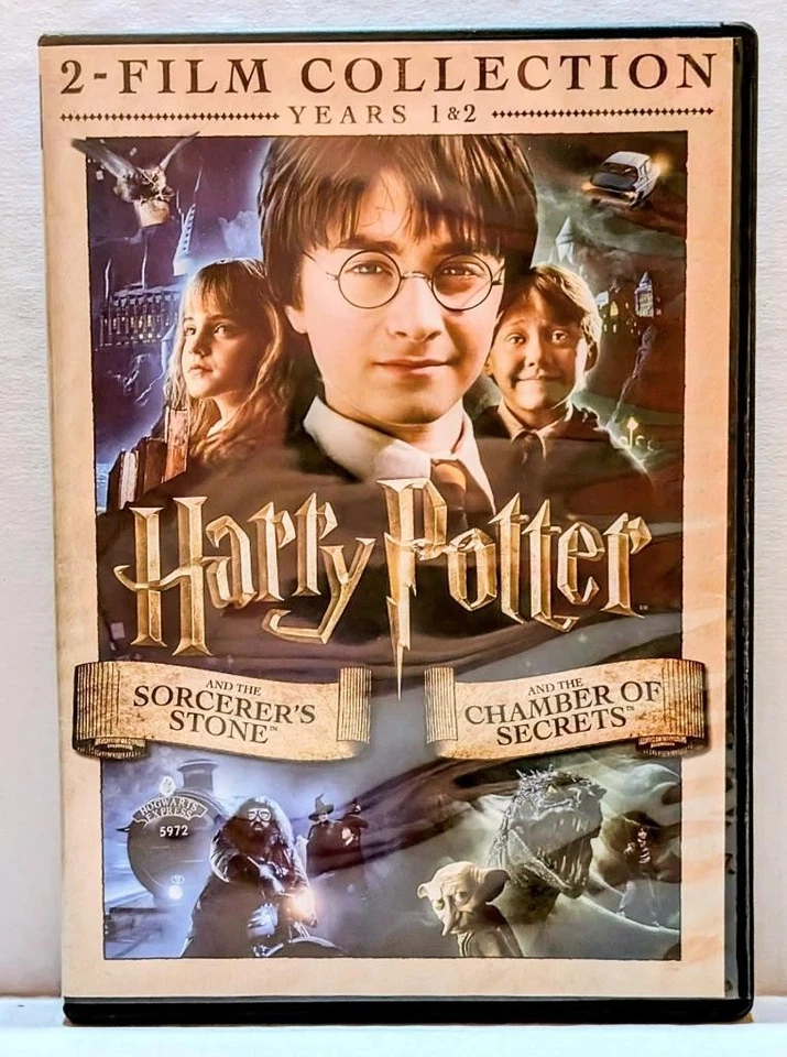 HARRY POTTER 2-FILM COLLECTION YEARS 1 & 2 DVD MOVIE *BUY 2 GET 1 FREE* - Image 1 of 2