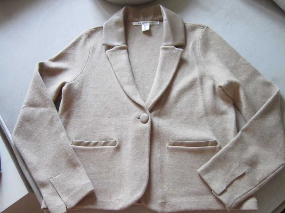 Max Studio toller edler Strickblazer beige 38 40 - Bild 1 von 2