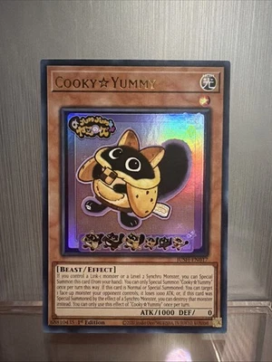 Yu-Gi-Oh! CookyYummy JUSH-EN017 Justice Hunters 1st Edition Ultra Rare NM - Image 1 of 2