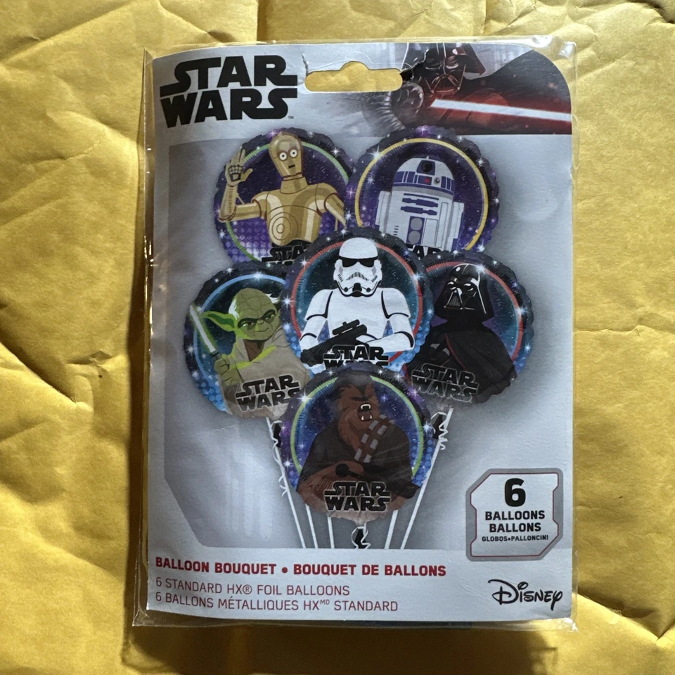 Anagram Star Wars Galaxy Bouquet Of 6 Balloons Children's Celebration Balloon