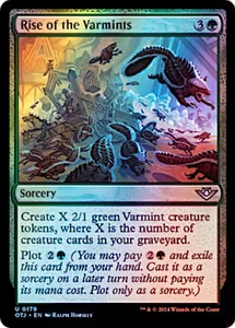 Rise of the Varmints 0179 Foil Outlaws of Thunder Junction Magic The Gathering poco común - Imagen 1 de 1