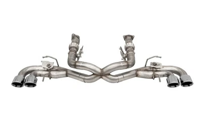 Corsa 3" Valved Cat-Back Fits OE NPP Exhaust w/AFM Fits 20+ Corvette C8 - Image 1 of 4