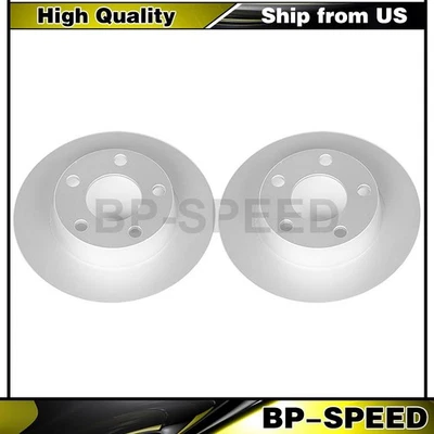 2 Rear Brake Rotors Fits Audi A6 Quattro 2.7L 3.0L 2.8L - Image 1 of 2