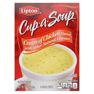 Crema de pollo Lipton Cup-A-Soup - Paquete de (4) de 2,4 oz Foto 1 de 4