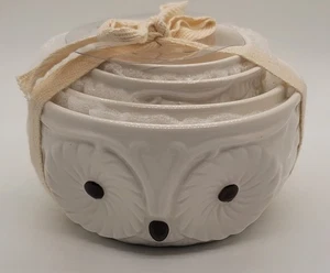 Pier 1 Imports Búho Blanco Juego de 4 Tazas Medidoras Hornear Nuevo - Imagen 1 de 5