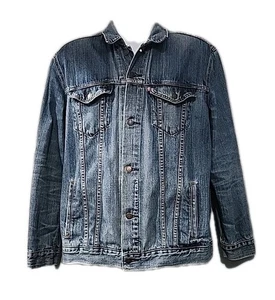 Levis Trucker Jacke Herren XL jeansblau Knopfleiste Classic Medium Wash #72334 - Bild 1 von 9