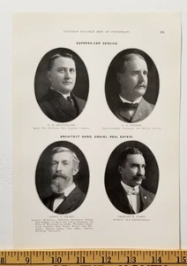 Notable Cincinnati Men of 1903 Photos EXPRESS & ARCHITECT Fetter Fasse Drake D8 - Picture 1 of 2