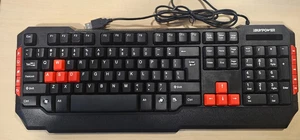 ibuypower Slim Keyboard( KB-IBP-002 ) Spill Resistant Black & Red - Picture 1 of 3