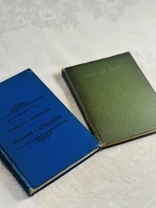 1930s Antiquarian Polish Language Learning Books/ Set Of 2/ Hardcover RARE - Picture 1 of 6