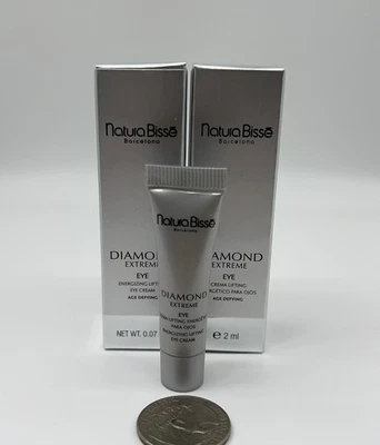 2 x Crema Lifting Natura Bisse Diamond Extreme Energizante para Ojos 2 ml Cada Nueva en Caja Foto 1 de 3