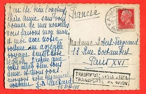 ITALIEN - POSTA AEREA BOLLO DI PROPAGANDA AL SERVIZIO su cart.ordinaria (260131) - Bild 1 von 2