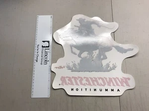 Winchester Ammunition Decal Sticker Glass See-Thru Style, - Picture 1 of 3