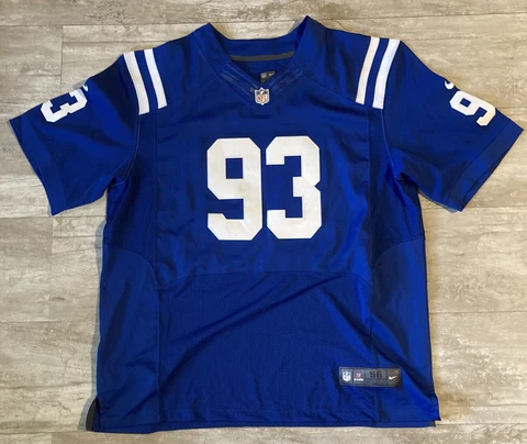 Dwight Freeney #93 HOF Nike Indianapolis Colts Stitched Jersey #93 2XL 56 Cover