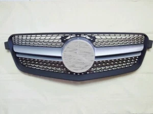 Front Grille Silver 1 Fin Star Look For '2010-'2013 Mercedes Benz W212 E-Class - Bild 1 von 3