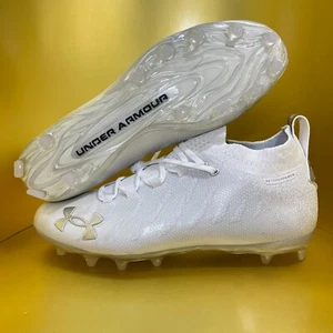 Under Armour Spotlight Lux MC Football Cleats Men's White 3023959-101 Size 10.5 - Picture 1 of 5